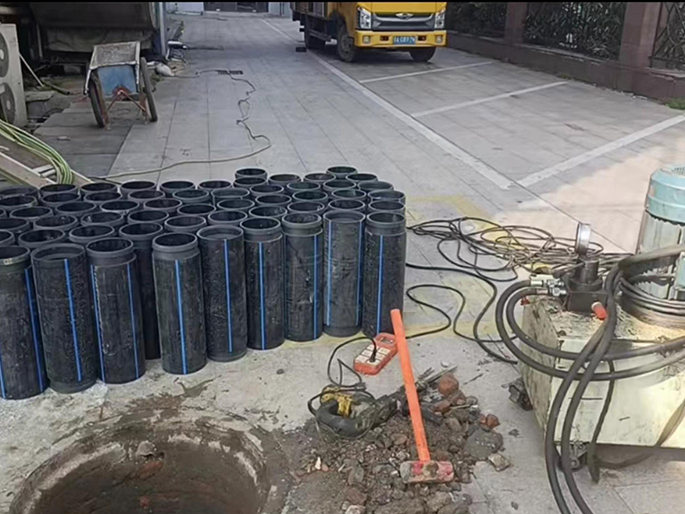 沙雅PE置换管厂家 DN315置换管 非开挖管短管置换